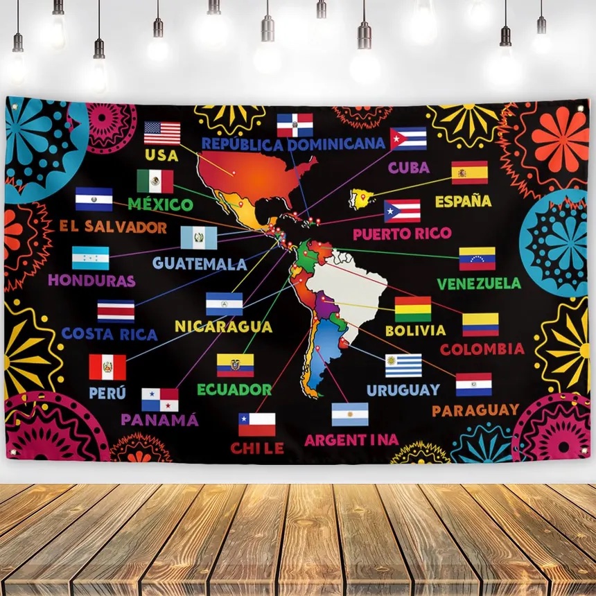 latino flags